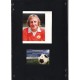 Signed picture of Mick Martin the Manchester United footballer.